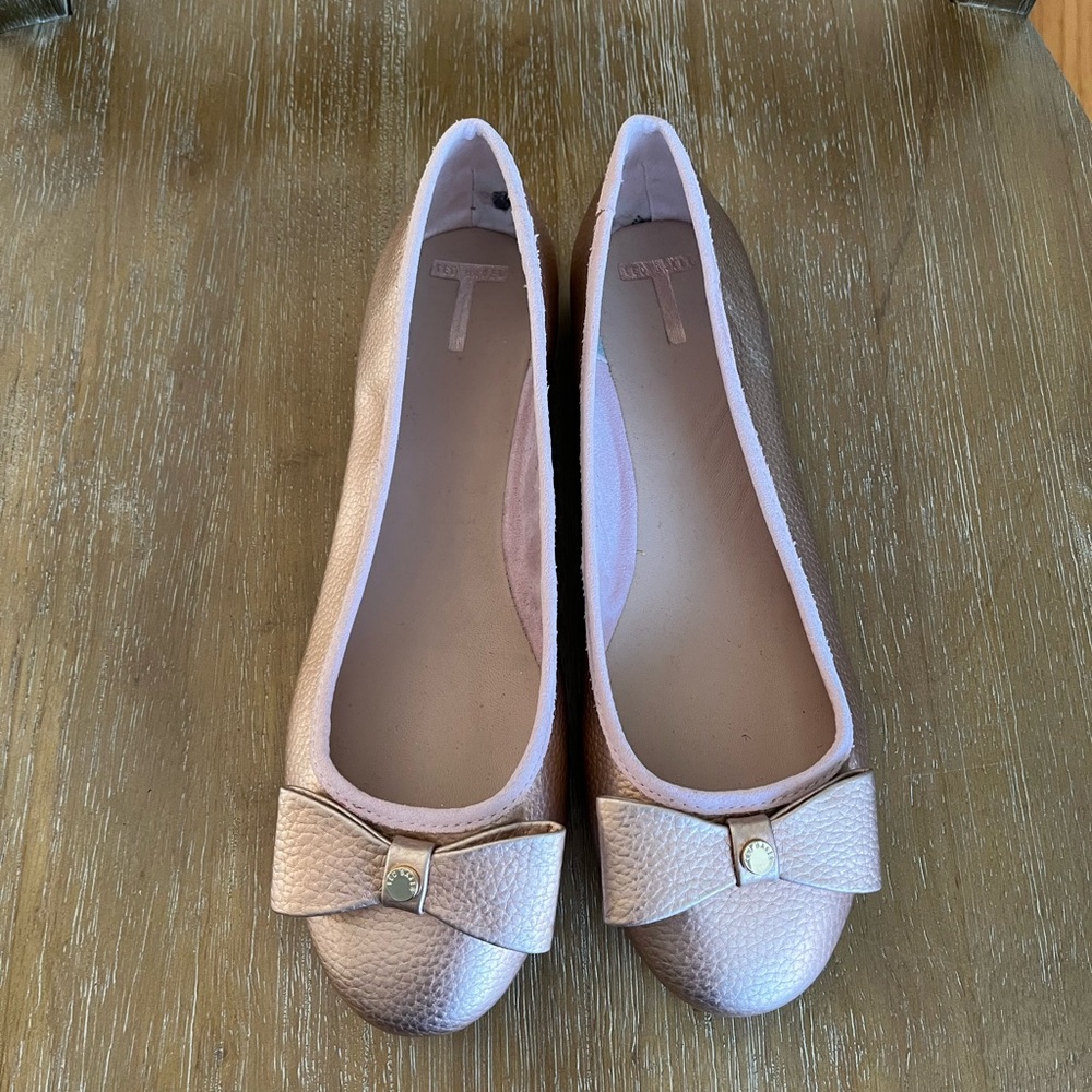 Ted Baker pink ballet flats
